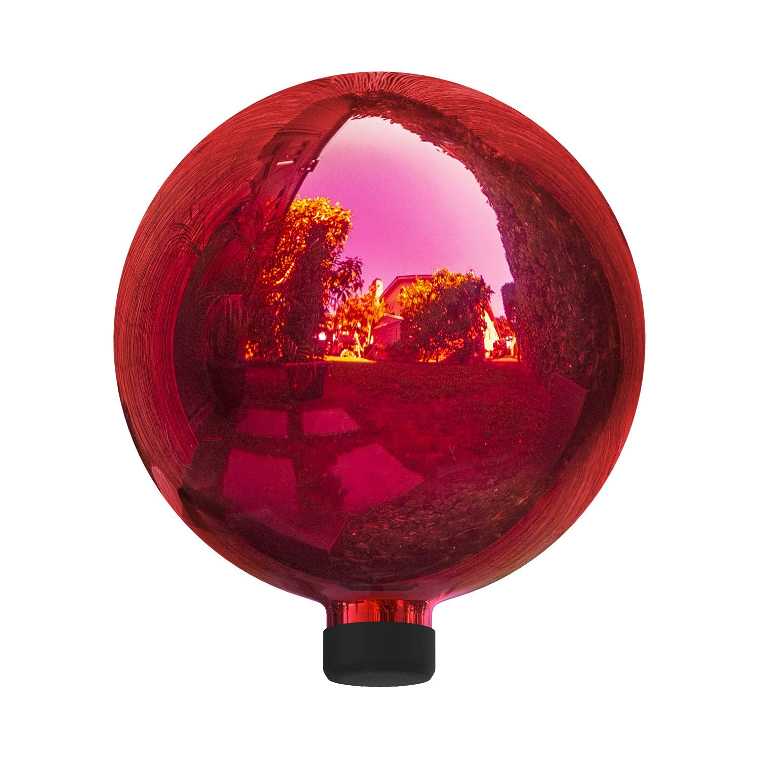 Alpine Corporation | 10" Indoor/Outdoor Glass Gazing Globe — Festive Garden & Yard Décor Accent — Blue