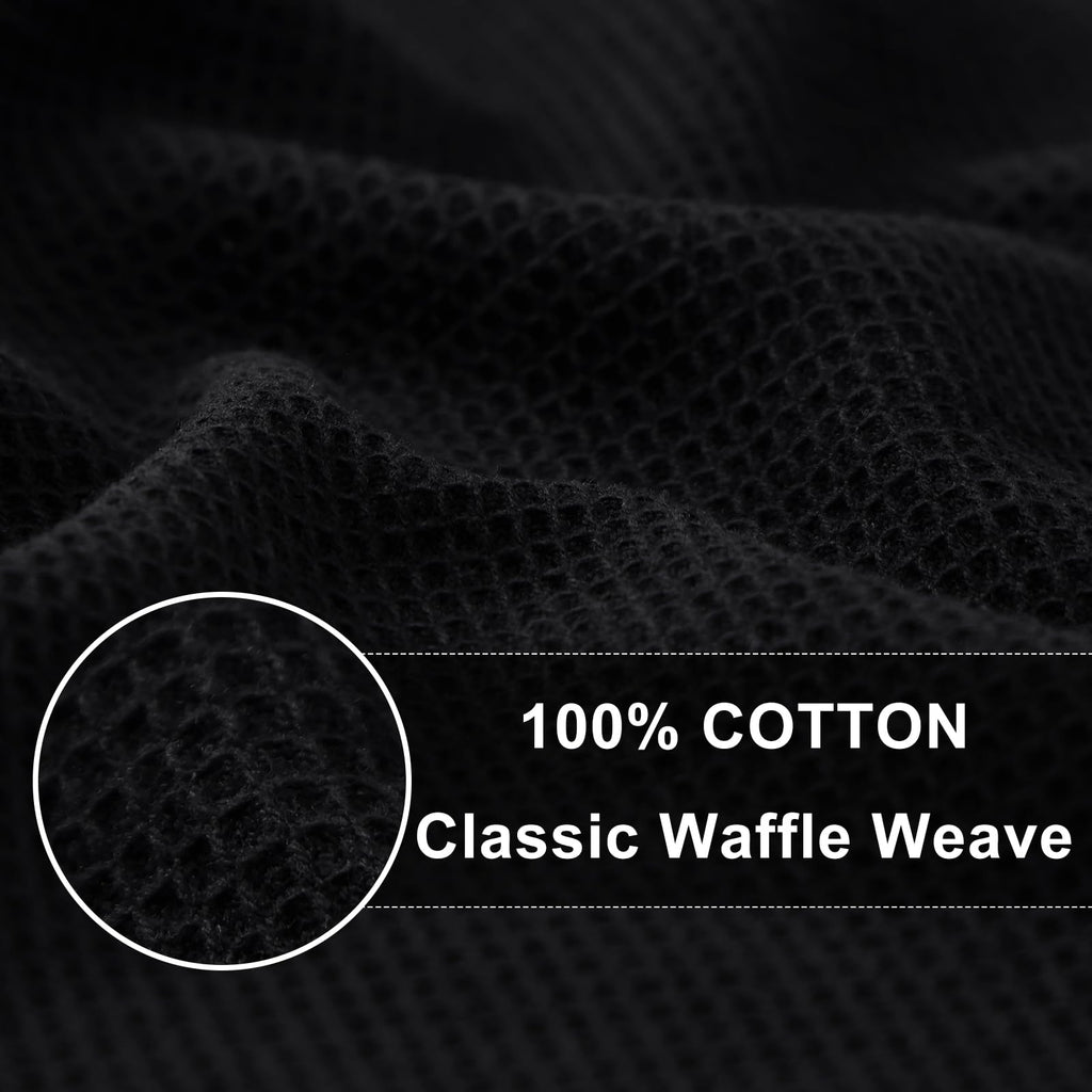 Homaxy 100% Cotton Waffle Weave Dish Cloths - 6 Pack Soft and Absorbent Dish Towels - 12 x 12 Inches Quick Dry Dish Rags - Beige