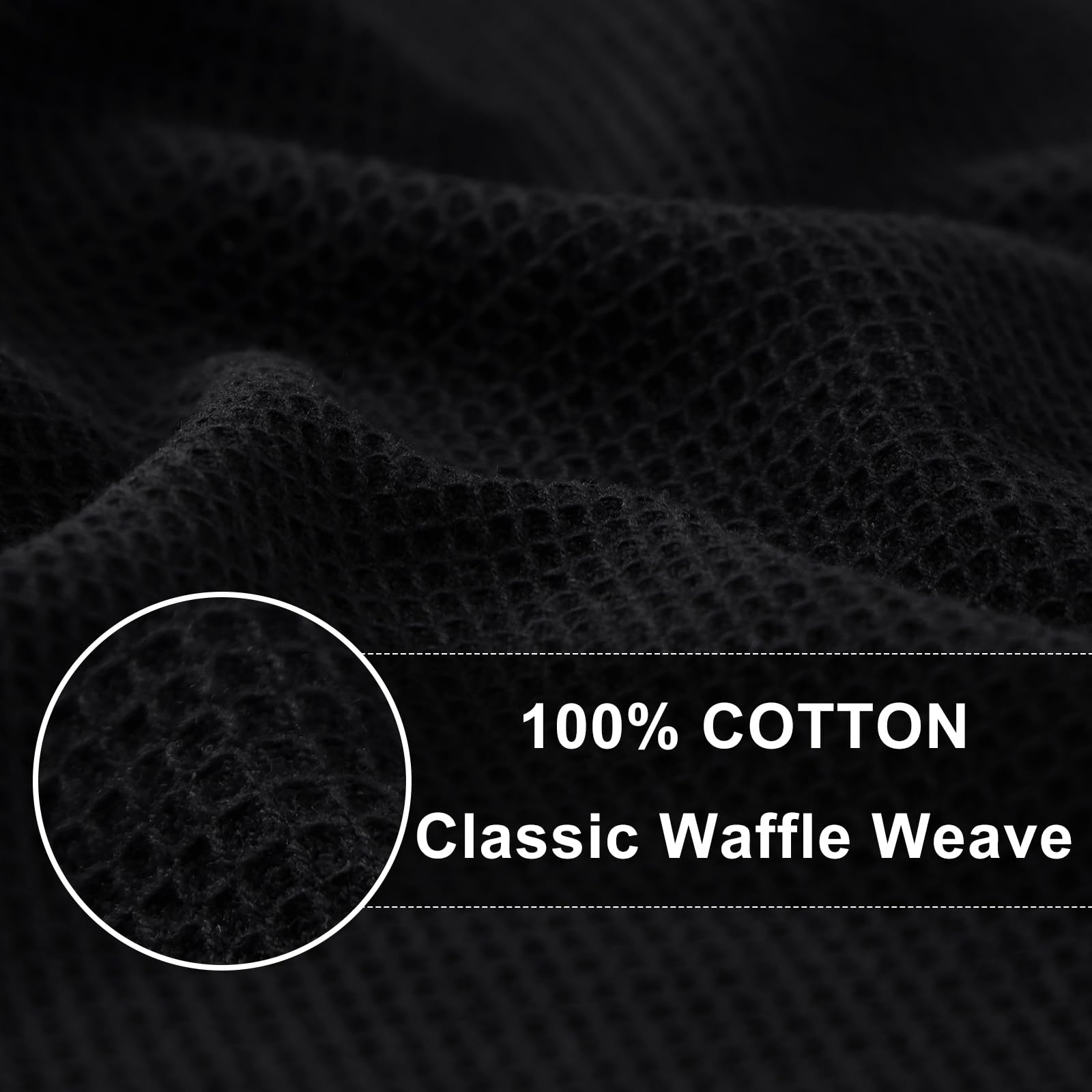 Homaxy 100% Cotton Waffle Weave Dish Cloths - 6 Pack Soft and Absorbent Dish Towels - 12 x 12 Inches Quick Dry Dish Rags - Beige