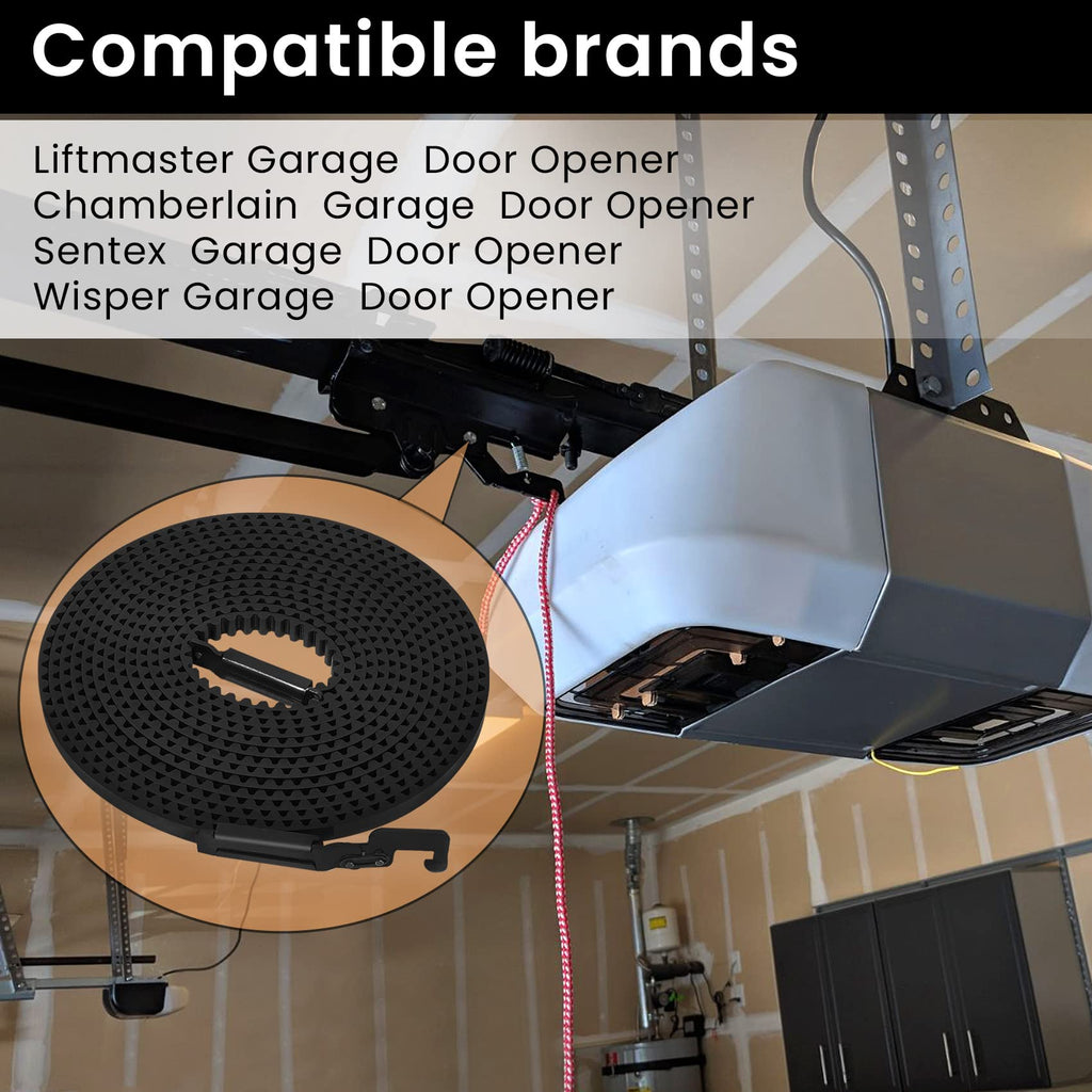 Vanesa 41A5250 Belt for 7 Ft High Garage Door, 237" Garage Door Opener Belt Compatible with liftmaster Chamberlain Garage Door Opener Models HD920EV WD822KD 248739 248754 HD900D HD520EV