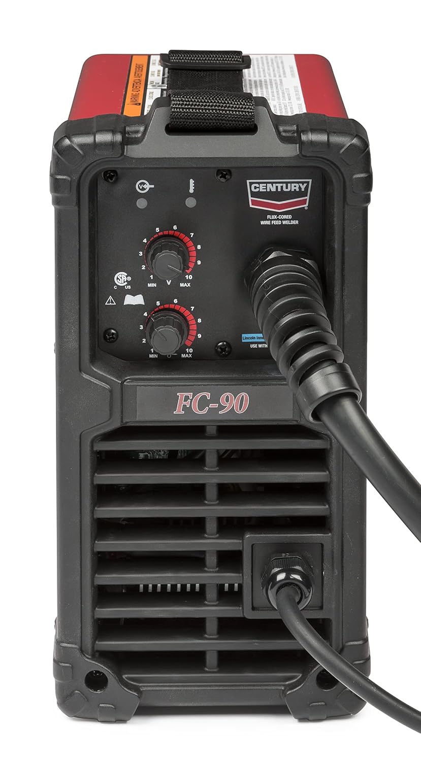 Lincoln Electric FC90 Flux-Cored Wire Feed Welder – Portable 120V Inverter Welder with Extra-Large Gloves and 1 lb. Spool of 0.035 Flux Core Wire