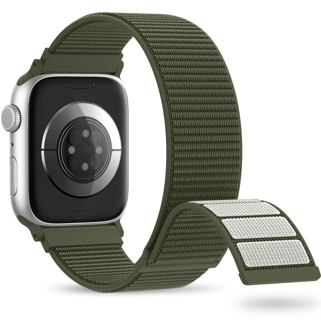 Nylon Sport Band Compatible with Apple Watch Band 38mm 40mm 41mm 42mm 44mm 45mm 46mm 49mm, Adjustable Breathable Women Men Braided Strap Loop for iWatch Series 11/10/9/8/7/6/5/SE Ultra 3/2/1