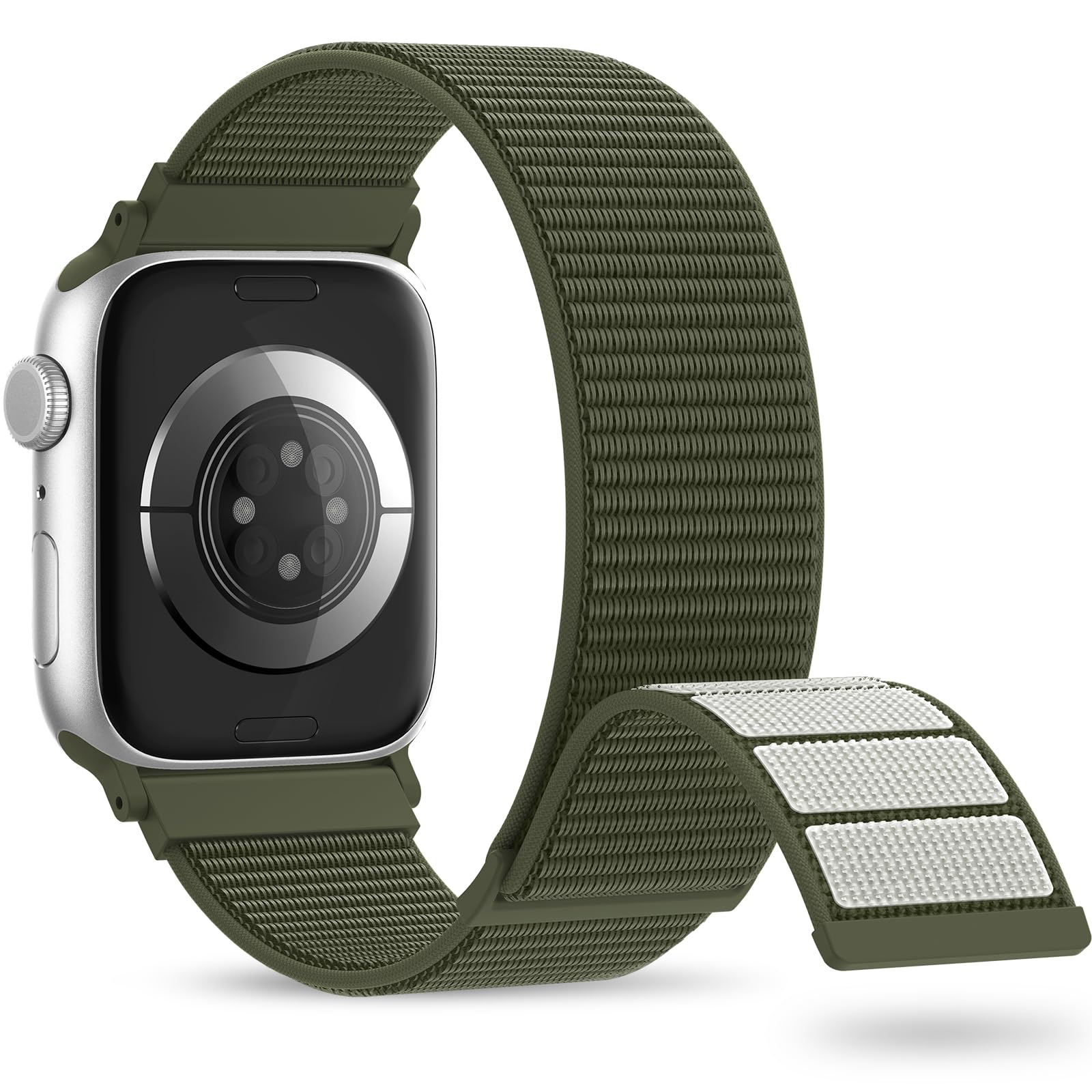 Nylon Sport Band Compatible with Apple Watch Band 38mm 40mm 41mm 42mm 44mm 45mm 46mm 49mm, Adjustable Breathable Women Men Braided Strap Loop for iWatch Series 11/10/9/8/7/6/5/SE Ultra 3/2/1