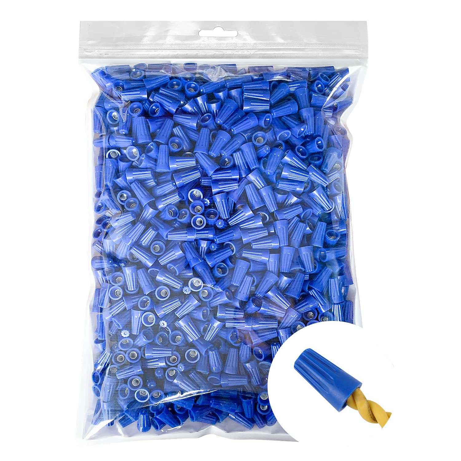 300 Pcs Red Electrical Wire Connectors Screw Terminals, with Spring Insert Twist Nuts Caps (AWG 18-10)