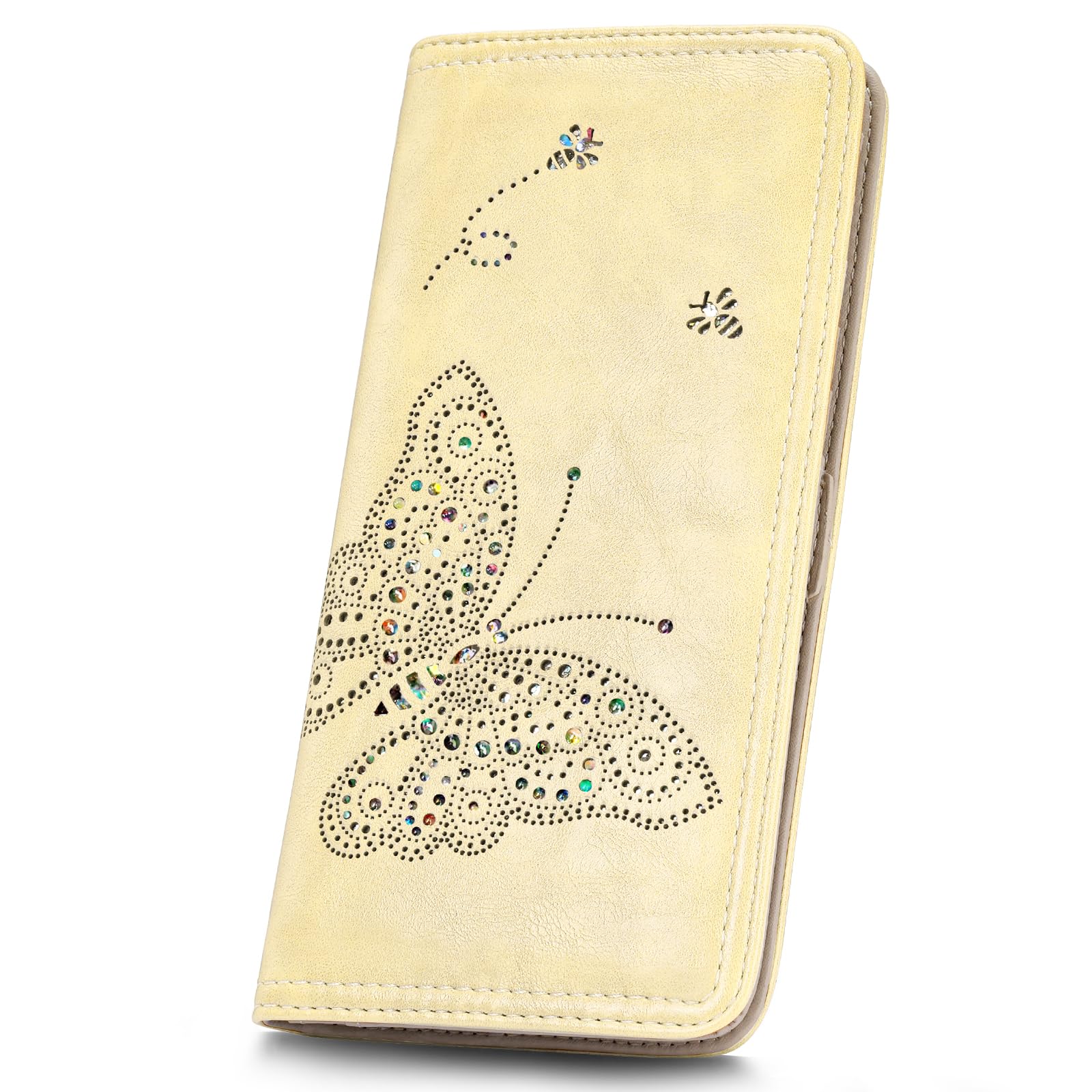 KITEVIUN RFID Wallet Women Ultra Slim Thin Womens Wallet Compact Clutch Long Ladies Wallet for Women WHITE