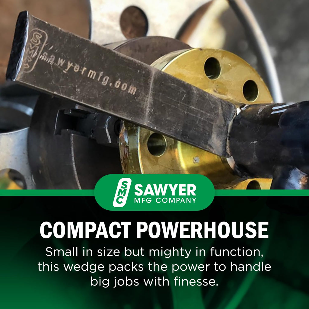 Sawyer Mfg Company 4" Welding Wedge – Precision Steel for Pipe Fitting and Metalwork for Accurate Gap Adjustment, Ideal for Pipefitters, TIG, Ironworkers, Gutter Installation and Metal Spacers – Small