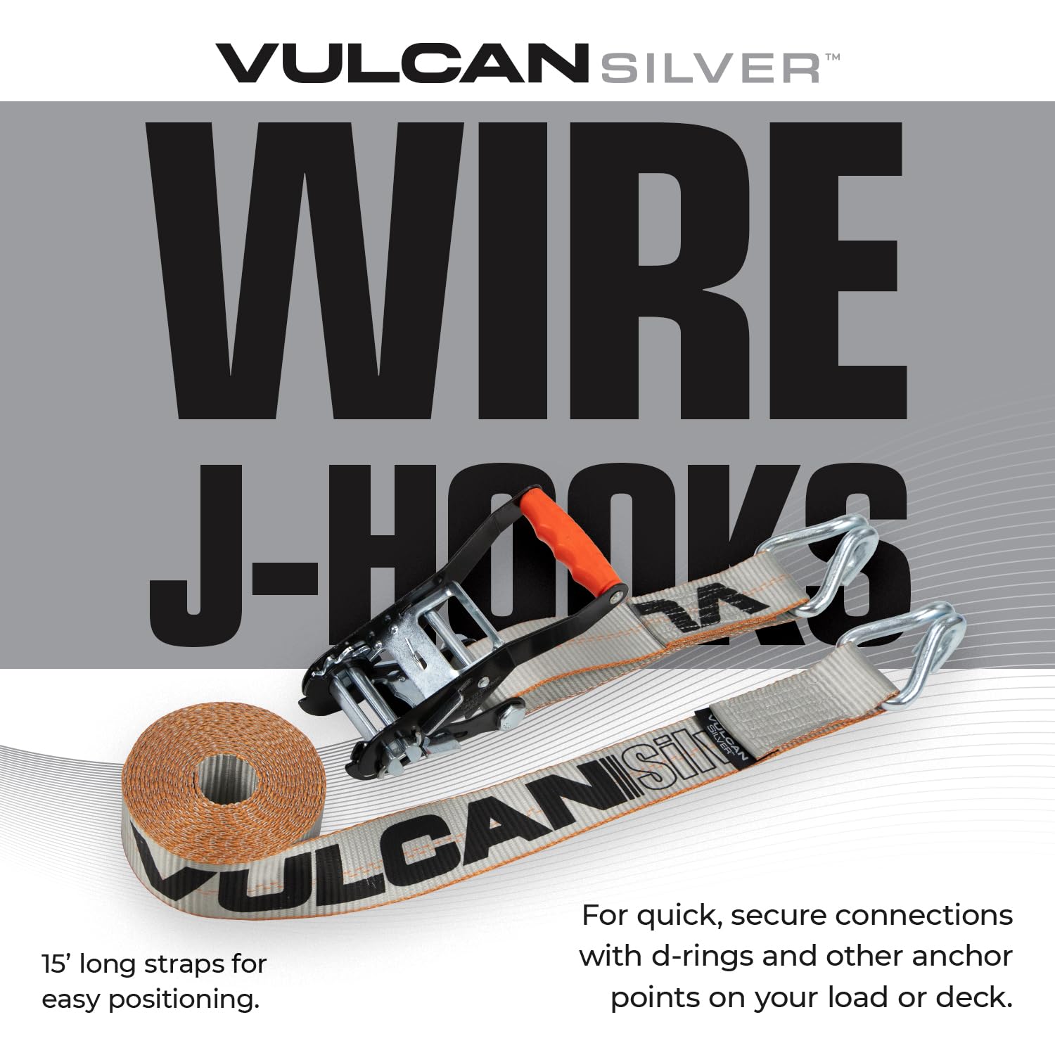 VULCAN Complete Axle Strap Tie Down Kit with Snap Hook Ratchet Straps - Classic Yellow - Includes (4) 22 Inch Axle Straps, (4) 36 Inch Axle Straps, and (4) 8' Snap Hook Ratchet Straps