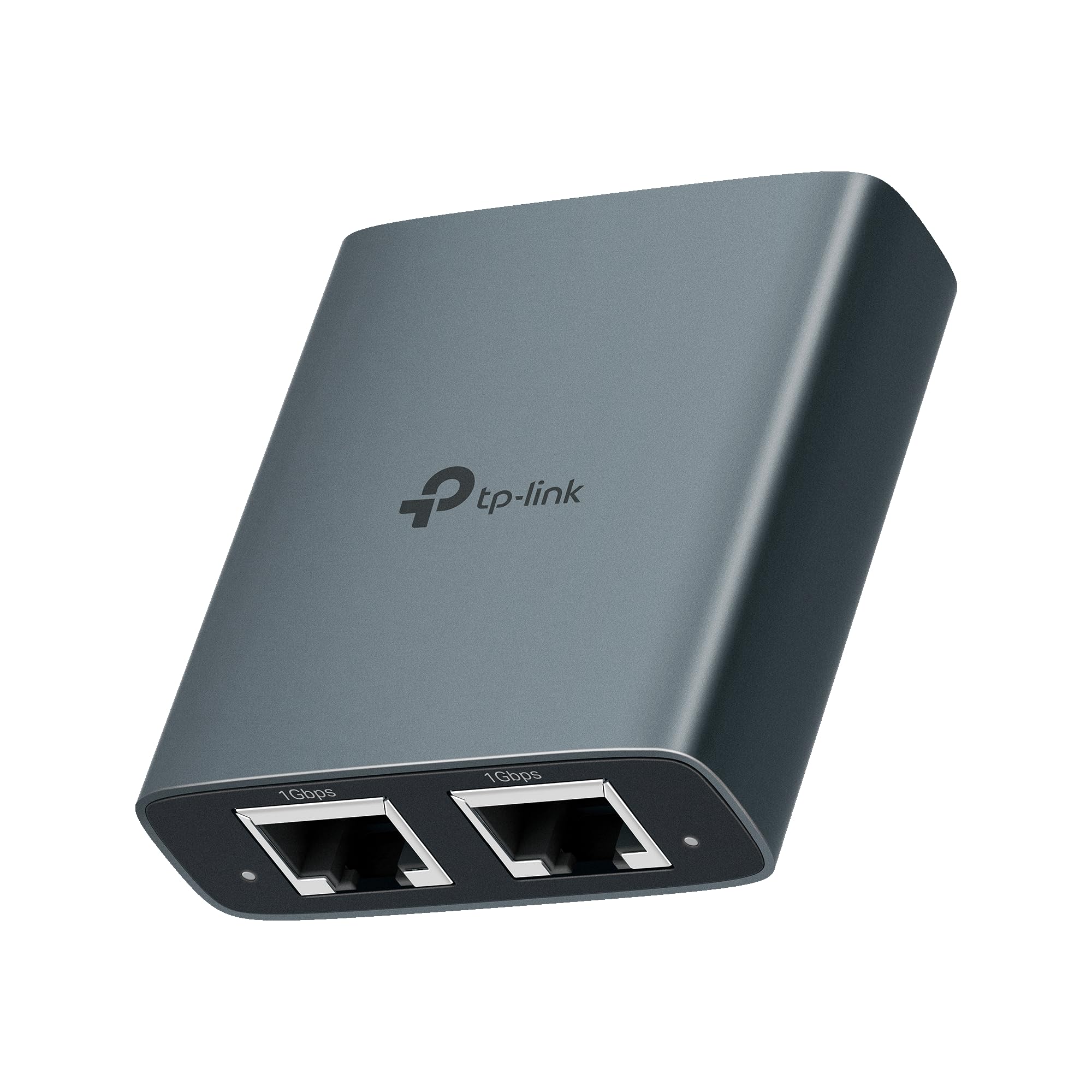TP-Link Ethernet Splitter 1 to 2, 1000 Mbps High Speed Dual-Port Internet Splitter, Compatible w/ Cat8/7/6/5e/5, USB-C & Ethernet Cables Included, Aluminum Case, Plug and Play for Routers & More EH210