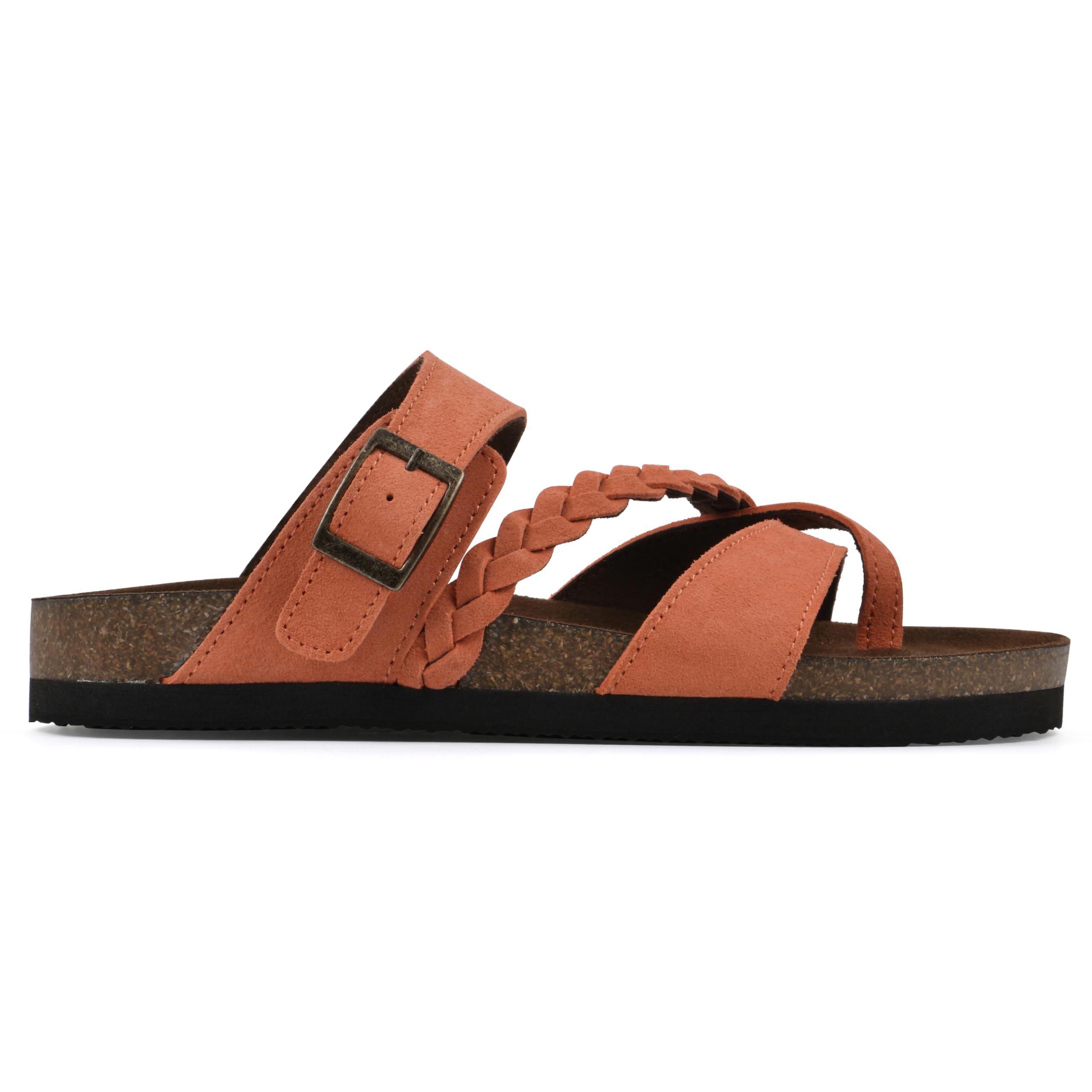 White Mountain Women's Hazy Braided Footbed Sandal