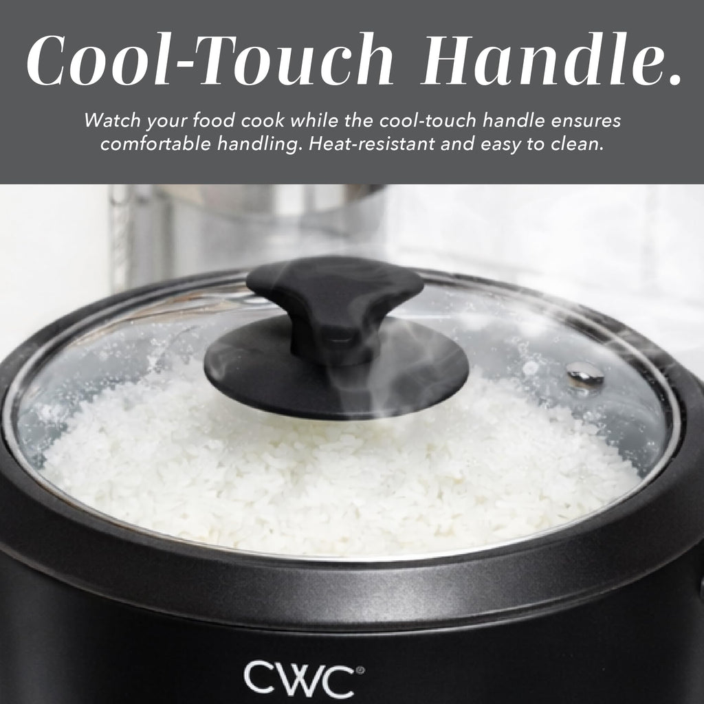 COOK WITH COLOR 6 Cup Rice Cooker 300W - Effortless Cooking and Perfectly, Cooks 3 Cups of Raw Rice for 6 Cups of Cooked Rice, Floral Blue