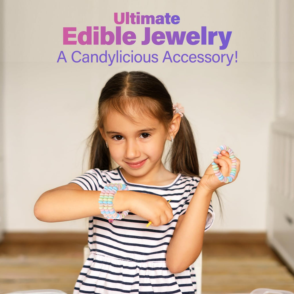 Fresh Finest 48-Count Bulk Candy Bracelets - Individually Wrapped Novelty Candy Bracelets. Perfect for Party Favors, Goody Bags, Candy Buffets, and Retro-Themed Events.