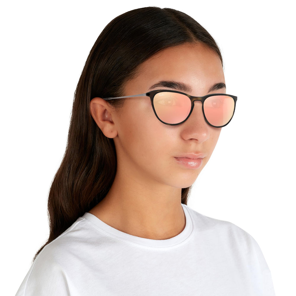 Ray-Ban Junior Kids' RJ9060s Erika Round Sunglasses