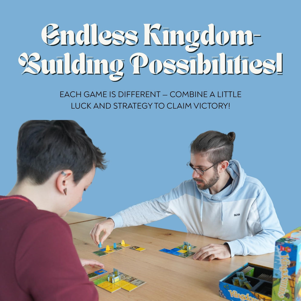Tabletop Strategy Game, My First Kingdomino, Fun Kids & Adults Family Fantasy Board Game, 2-4 Players, Ages 5+, Dragomino by Blue Orange Games