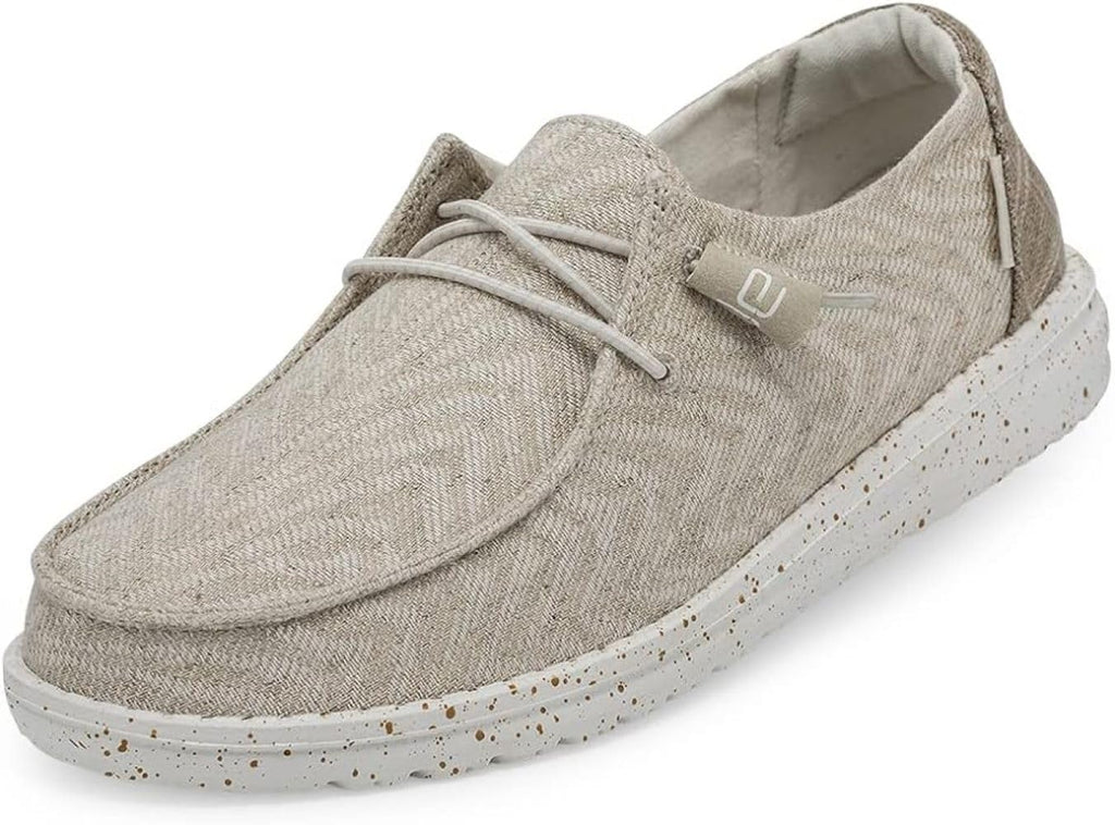 HEYDUDE Wendy Stretch Canvas Women’s Shoes, Women’s Slip-on Loafers, Comfortable & Light-Weight