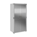 Seville Classics UltraHD Solid Steel Lockable Metal Storage Cabinet Locker Organizer, w/Adjustable Shelves for Garage, Warehouse, Office, Classroom, Granite, 30" W x 18" D x 72" H