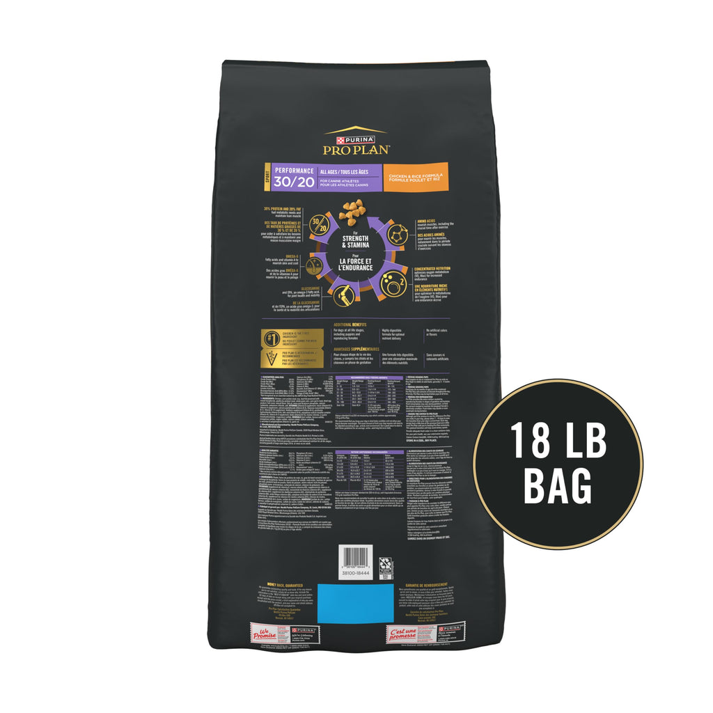Purina Pro Plan Sport Performance 30/20 Chicken and Rice Formula High Protein Dog Food - 6 lb. Bag