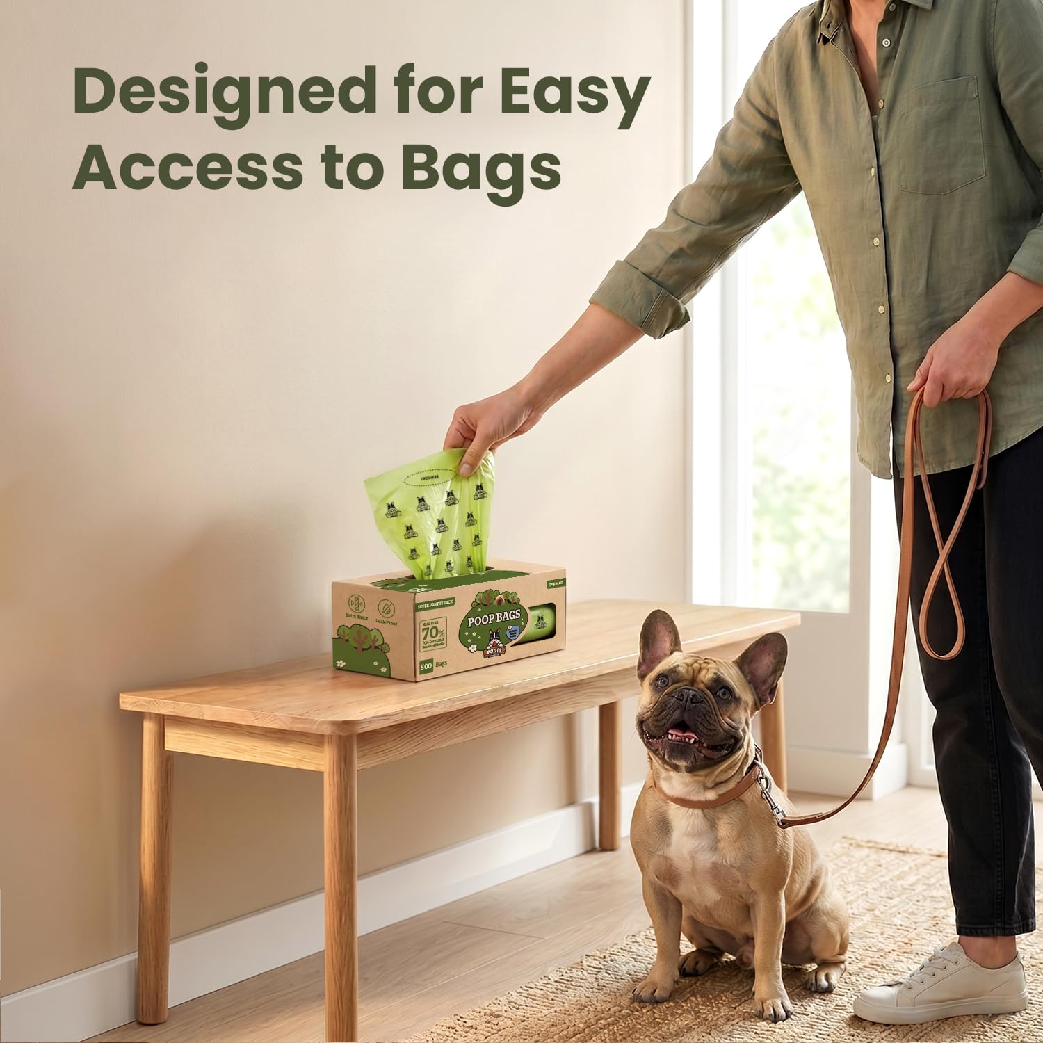 Pogi’s Dog Poop Bags – Leak-Proof & Extra Thick Pet Waste Bags (Fresh Scent, 10 Rolls, 150-Count)
