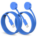 2Pack for Apple Watch Charger Cable, 3FT USB C to Magnetic Wireless Fast i-Watch Charging Cord [Portable], Compatible with iWatch Series Ultra/9/8/7/6/SE/SE2/5/4/3/2 - Black