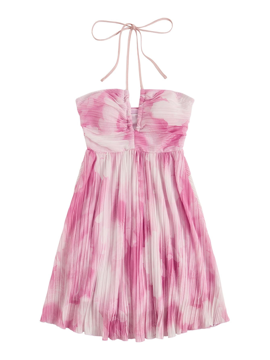 SOLY HUX Women's Tie Dye Cami Dress Halter Backless Sleeveless A Line Short Summer Dresses Sundress