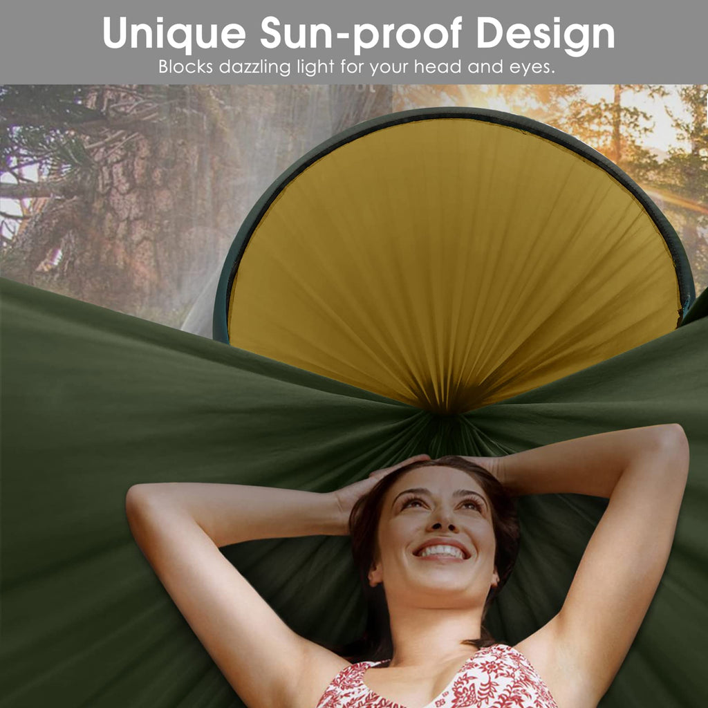 G4Free Large Camping Hammock with Mosquito Net and Rain Fly- 2 Person Portable Hammock with Bug Net and Tent Tarp for Outdoor Hiking Camping Backpacking Travel