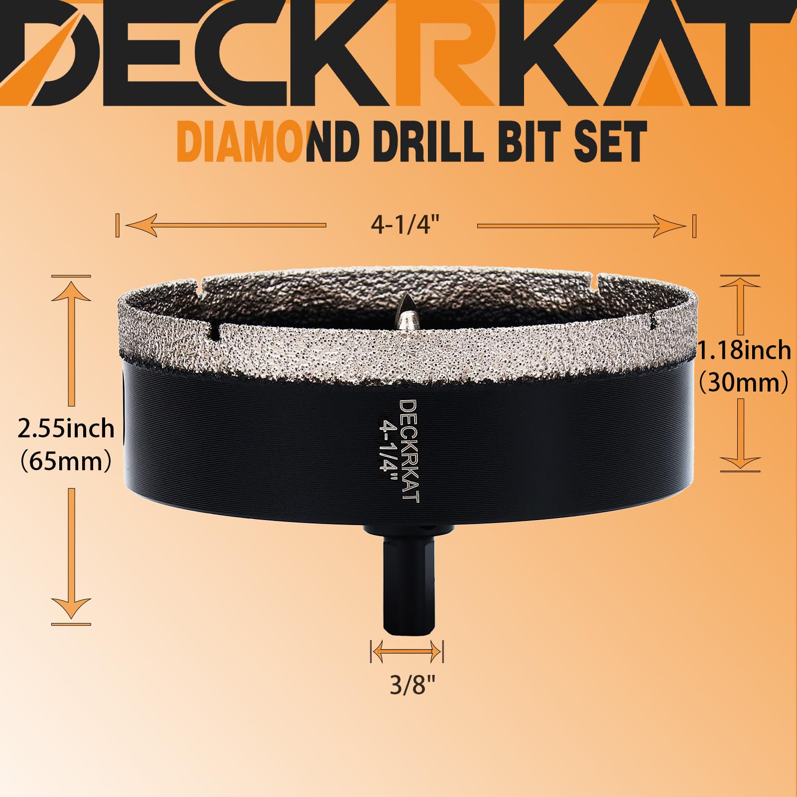 1 Inch Diamond Hole-Saw Bits with Pilot Drill Bit - 2pc 1" Diamond Tipped Tile Hole Saws with Guiding Bit Accurate Drilling for Porcelain Tile Ceramic Pottery Granite Stone Glass Bottles 25mm