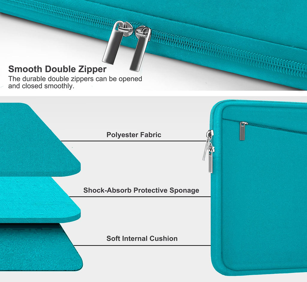 Laptop Sleeve Case 13.3 Inch, Durable 14 Inch Laptop Case Computer Carrying Bag Protective Cover Compatible with 13 14 inch MacBook Pro, MacBook Air, Dell, HP, Lenovo, Notebook, Computer, Black
