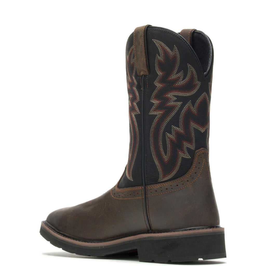 WOLVERINE Men's Rancher Waterproof Steeltoe Square Toe 10in Wellington Work Boot
