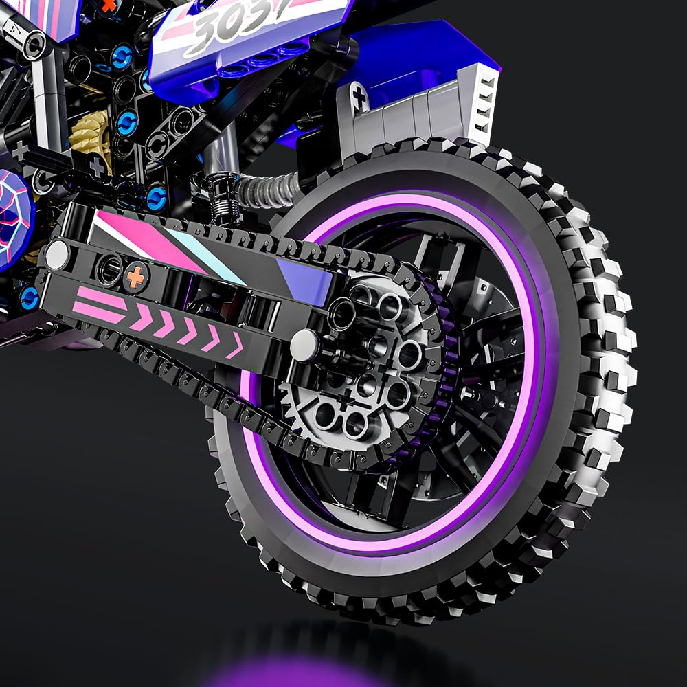 Mesiondy Motorcycle Toy Building Blocks Kit,Stem Bricks Sets,Toys for Boys & Adults,Build A Model Motorcycle, (476 Pieces)………