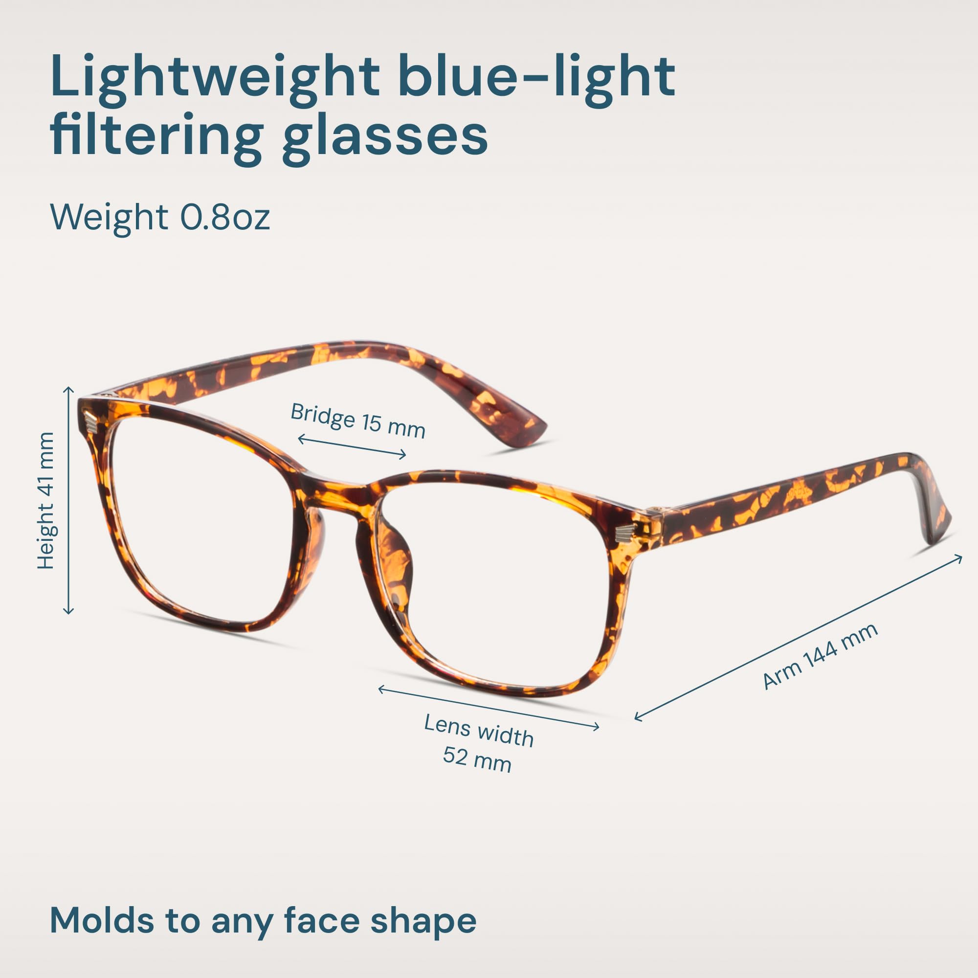 Gaoye Transparent, Clear Blue Light Glasses for Computer & Gaming - Anti UV Ray Lenses, Scratch-Resistant & Comfort Fit