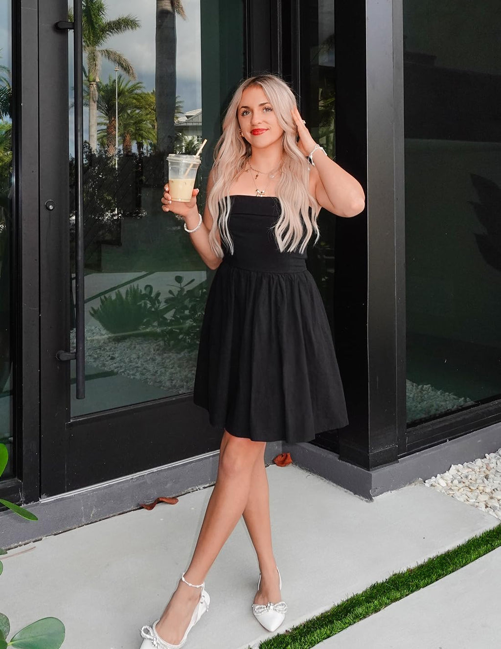 ZESICA Women's Summer Strapless Mini Dress 2026 Casual Off Shoulder A Line Swing Boho Beach Vacation Party Short Dresses