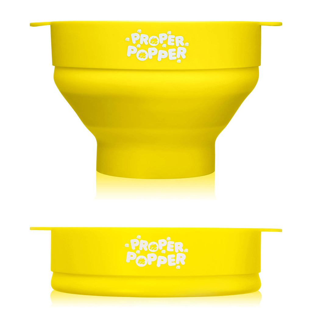 The Original Proper Popper Microwave Popcorn Popper, Silicone Popcorn Maker, Collapsible Bowl BPA Free & Dishwasher Safe - (Aqua)