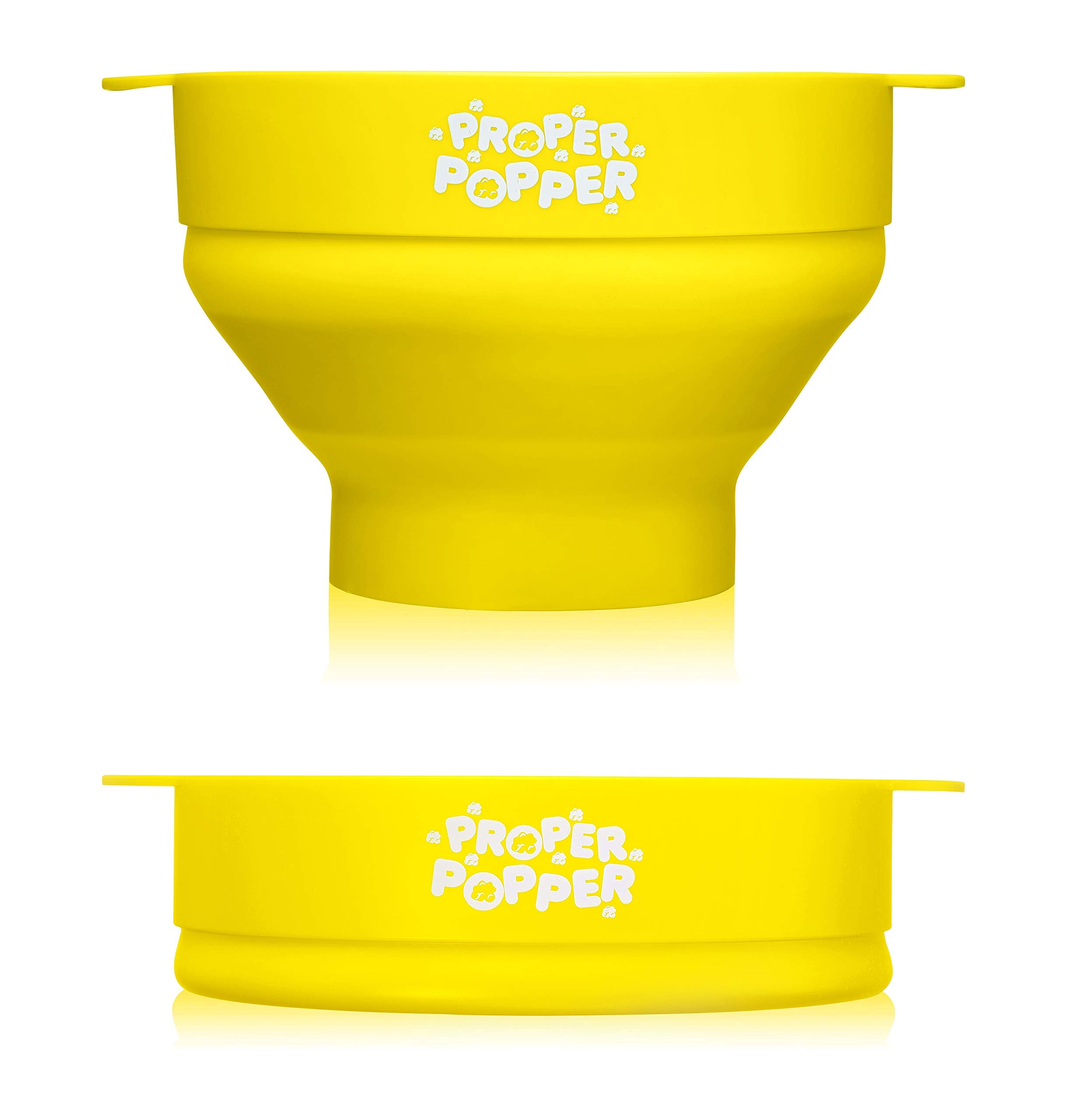 The Original Proper Popper Microwave Popcorn Popper, Silicone Popcorn Maker, Collapsible Bowl BPA Free & Dishwasher Safe - (Aqua)