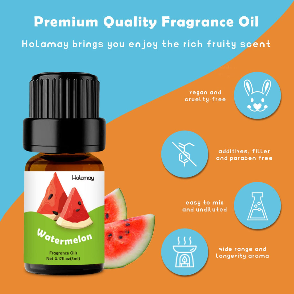Bakery Fragrance Oils, Holamay Scented Essential Oils for Soap & Candle Making, Aromatherapy Diffuser Oil Scents (10 Packs of 5ml) - Creamy Vanilla, Gingerbread, Chocolate, Pumpkin Pie and More