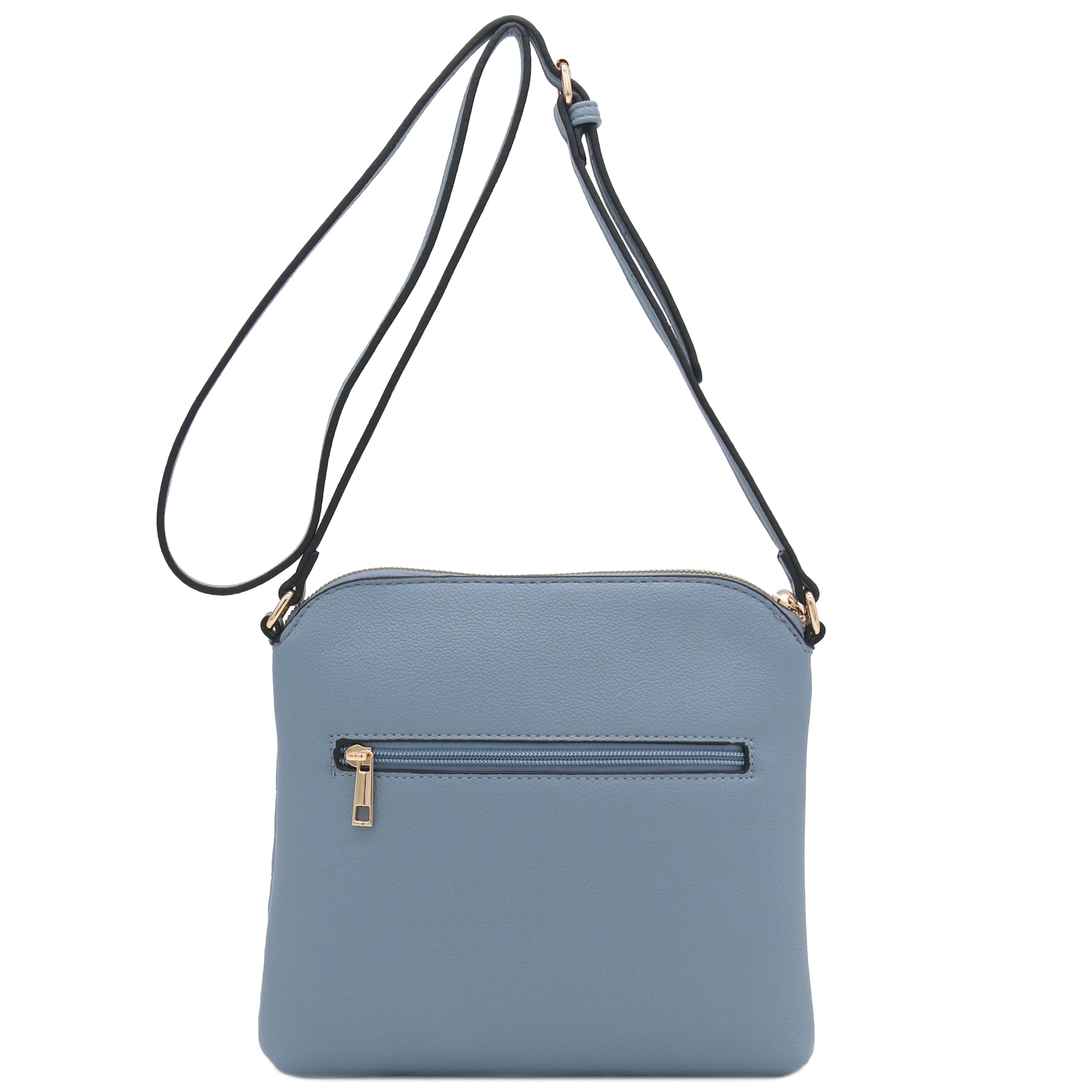 FashionPuzzle Chevron Quilted Medium Crossbody Bag with Tassel Accent