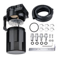EVIL ENERGY Oil Catch Can, 300ML Universal Baffled Catch Can Kit with 5FT 3/8 Inch Hose, Aluminum Air Oil Separator Upgraded Internal Filter