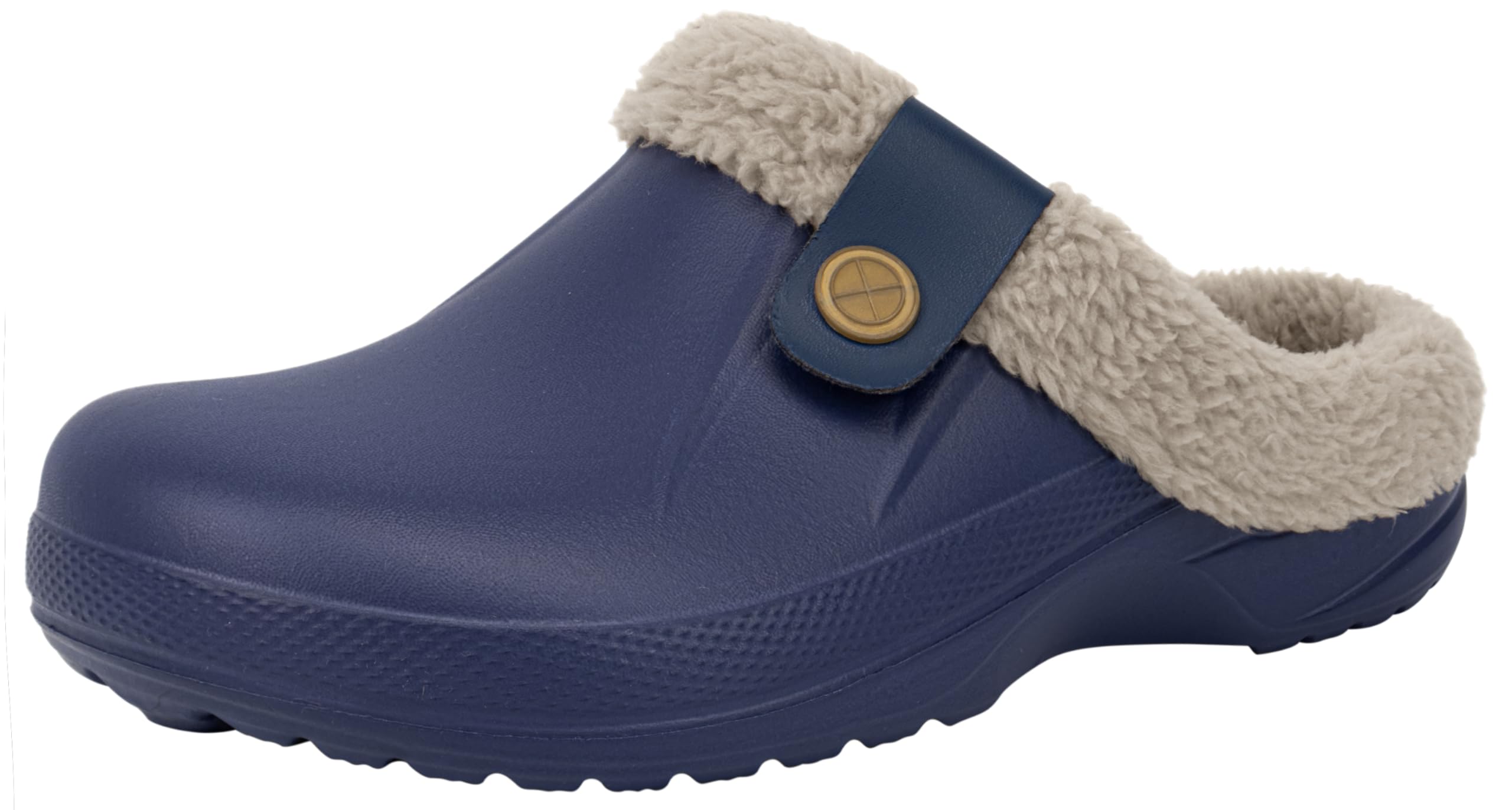 ChayChax Women and Men Fur Lined Clogs Memory Foam Warm Fuzzy Slippers Winter Waterproof Indoor Outdoor Slipper