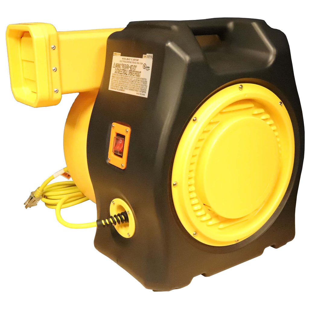 Zoom Blowers XLT Inflatable Bounce House Blower for Bouncy Jump Castle, Water Slides, and Obstacle Course, Electric, Energy Efficient, Low Amp Draw, Commercial-Grade