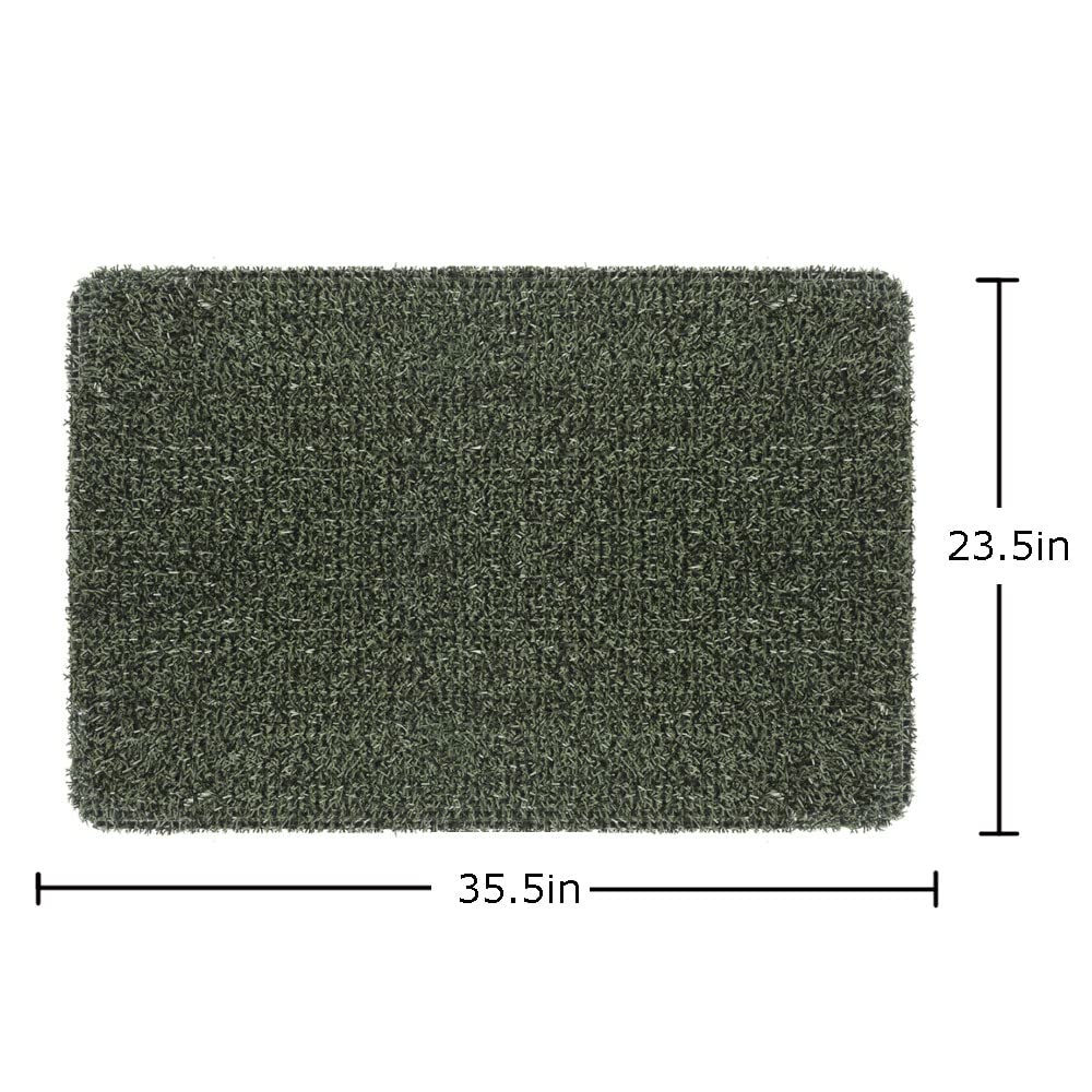 Clean Machine 10376913 Astroturf Dirt Trapper Doormat, 23.5" x 35.5", Flair Earth Taupe