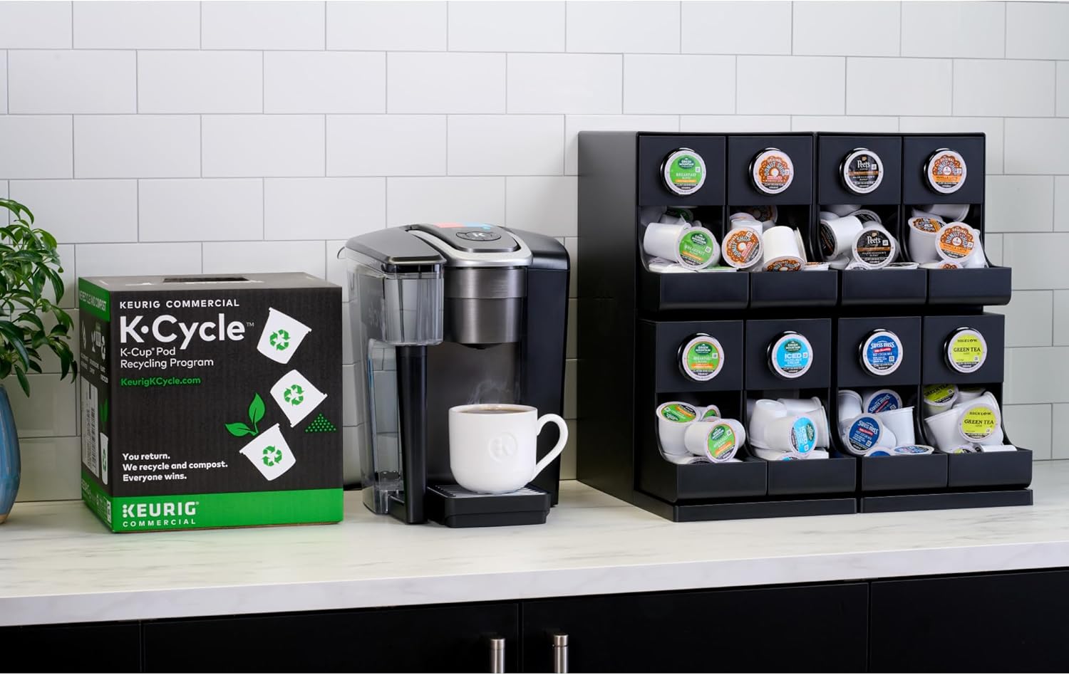 Keurig K-1550 Small Business Single Serve Coffee Maker, 96 oz Water Reservoir, Black