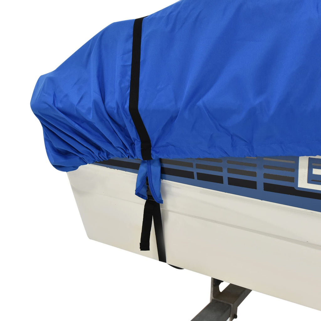 Budge B-620-X6 Blue 20'-22' Long (Beam Width up to 106") 600 Denier Waterproof Breathable Hard/T-Top Boat Cover