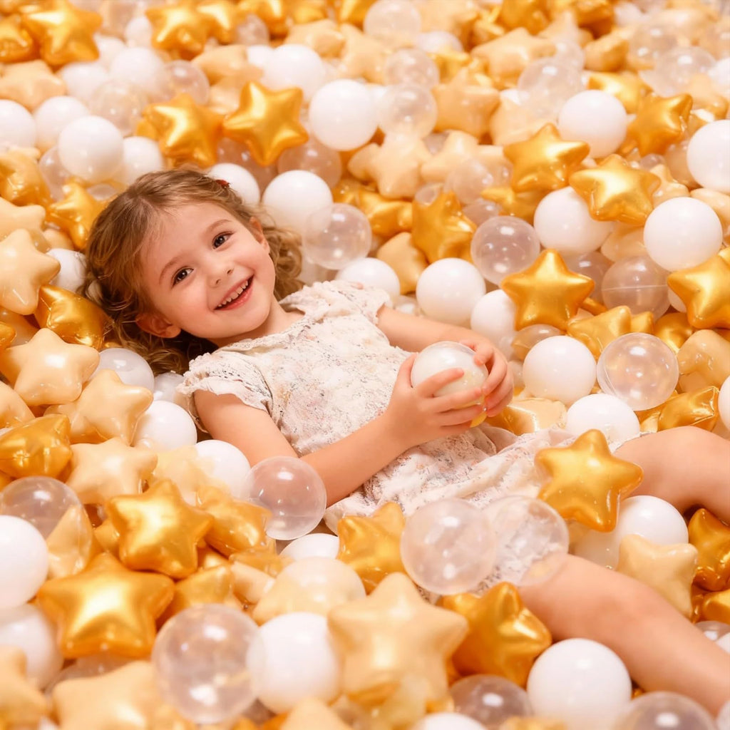 GOGOSO Playpen Balls for GirlsToddlers for Playhouse, Baby Pool, Play Ball Fun Centers, for Babies, Kids, Toddlers 1-3, Phthalate Free BPA Free 100pcs
