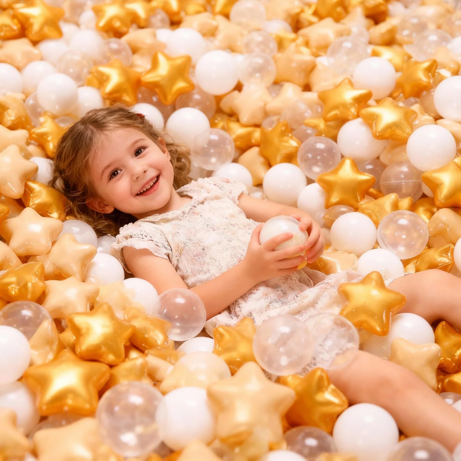 GOGOSO Playpen Balls for GirlsToddlers for Playhouse, Baby Pool, Play Ball Fun Centers, for Babies, Kids, Toddlers 1-3, Phthalate Free BPA Free 100pcs