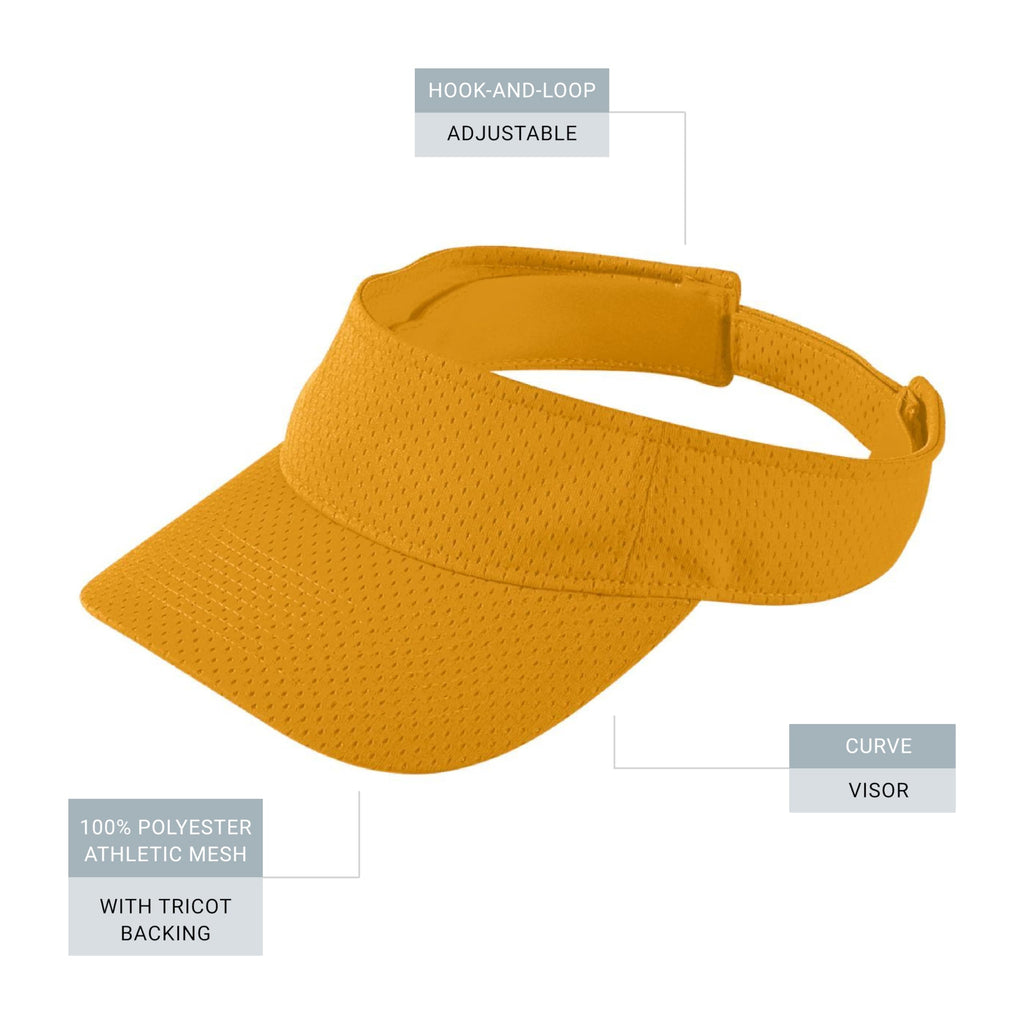 Augusta Sportswear Women's Athletic Mesh Visor - Stylish Sun Hat for Golf, Running, and Outdoor Activities