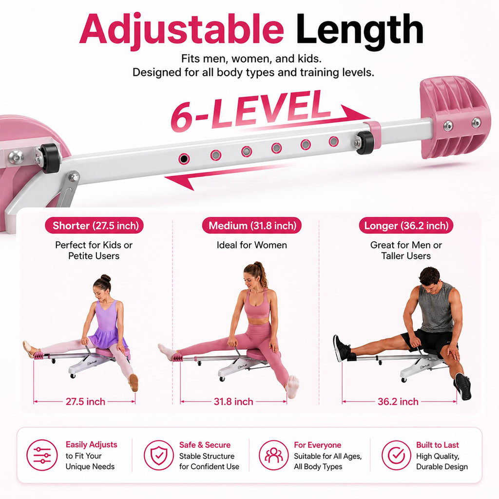 Split Machine, Leg Stretcher Machine to Improve Flexibility and Quality of Stretching, Equipment Suitable for Ballet, Cheerleading Dance, Gymnastics and Other Sports