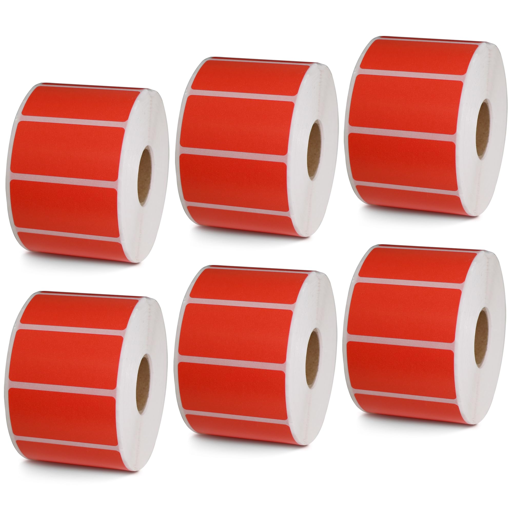 BETCKEY - 1" x 0.5" Small Labels Compatible with Zebra & Rollo Label Printer, Premium Adhesive & Perforated[Light Blue, 6 Rolls, 14580 Labels]