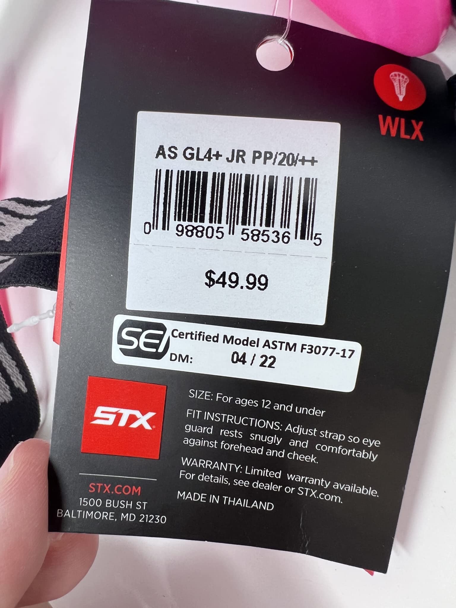 STX Lacrosse 4Sight+ S Goggles