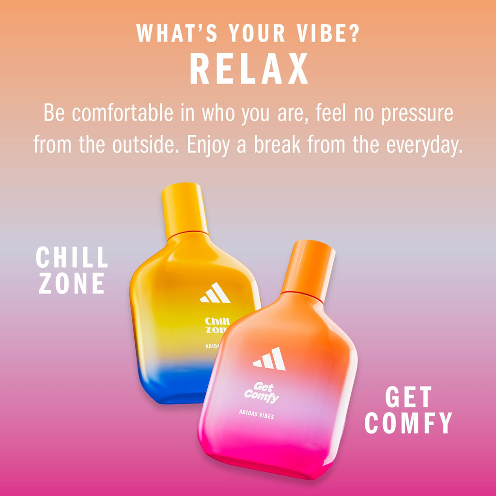 adidas Vibes Chill Zone Fragrance Hair & Body Mist for Women, Mood-Boosting, Notes of Lavender & Vanilla, For Any Occasion, 7.9oz