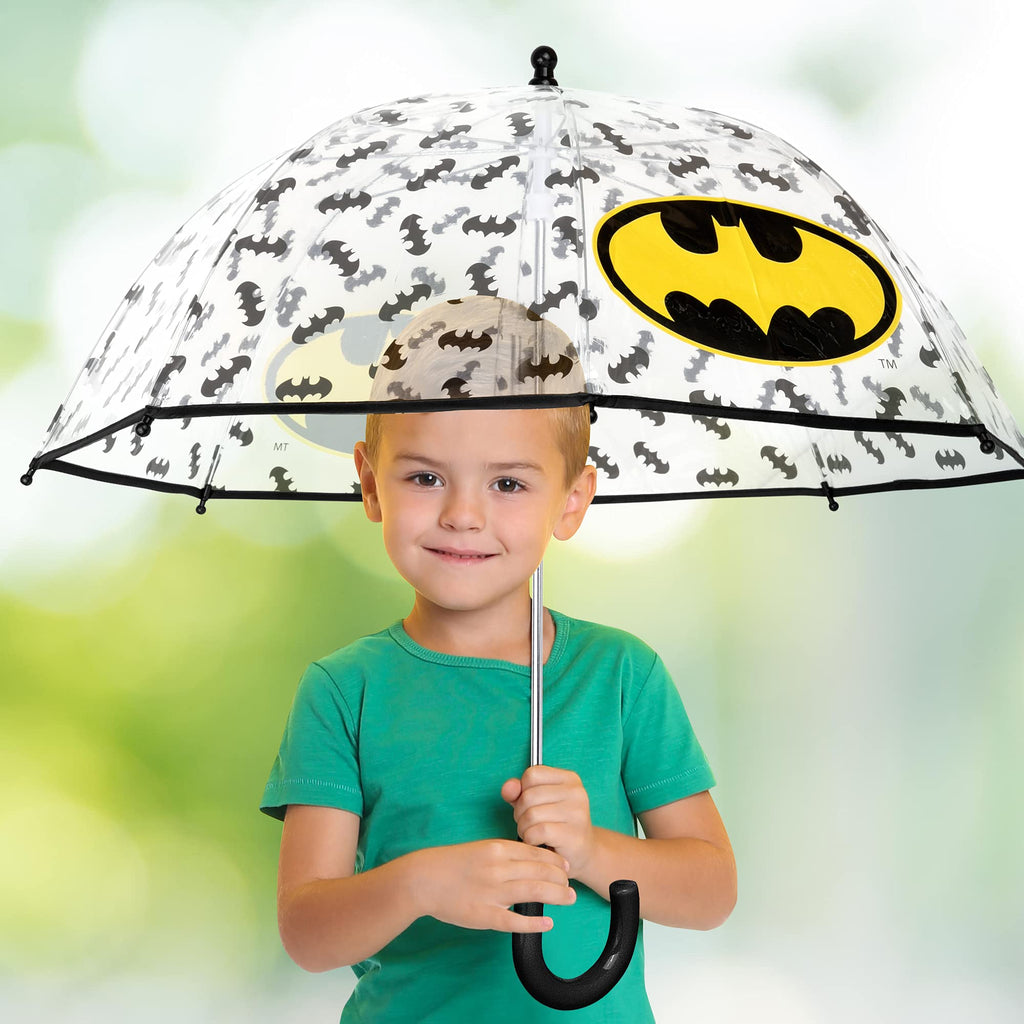 ABG Accessories Kids Umbrella for Boys and Girls Dome clear bubble umbrellas for Rain Windproof & Transparent with Easy Grip Handle Ages 3-10