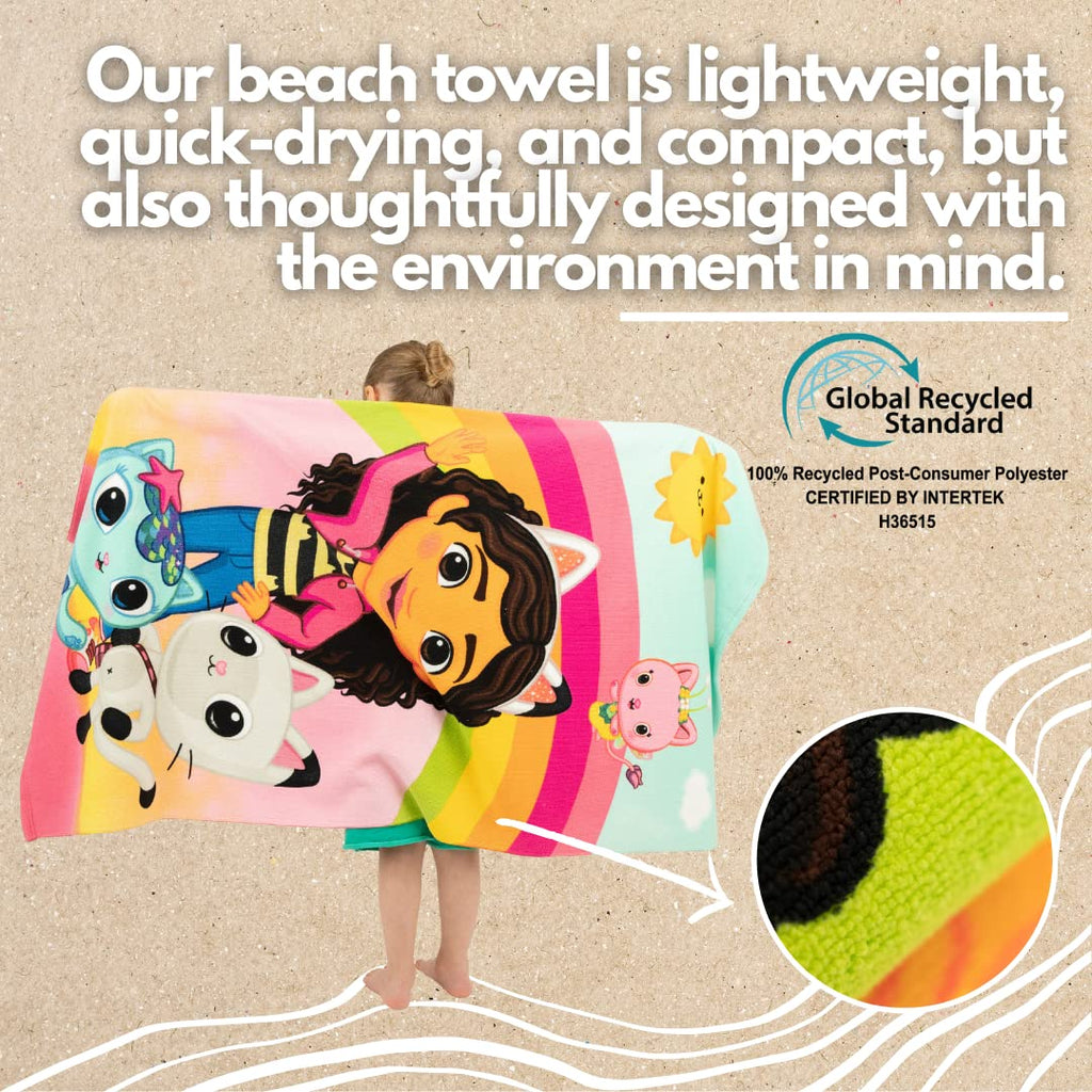 Barney Classic Kids Super Soft Cotton Bath/Pool/Beach Towel, 58 in x 28 in, (Offical Licensed Product) By Franco