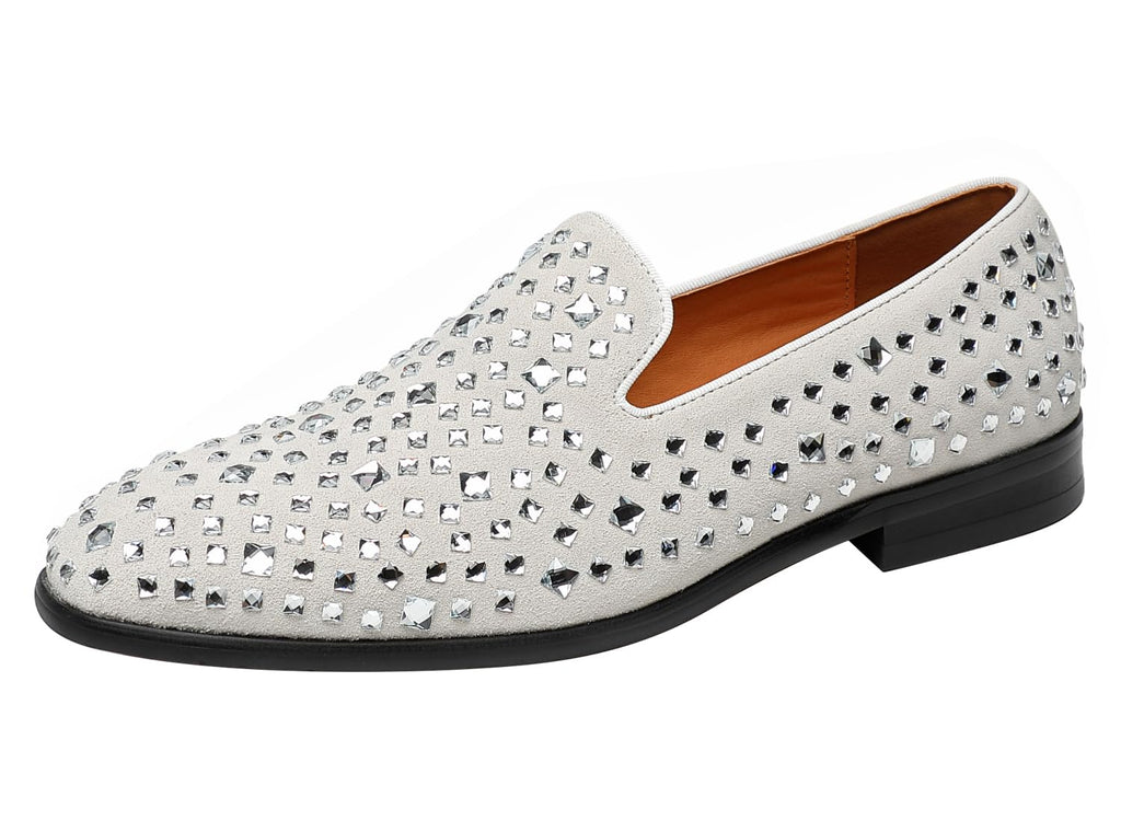 ELANROMAN Men's Loafers Leather Wedding Party Dress Shoes